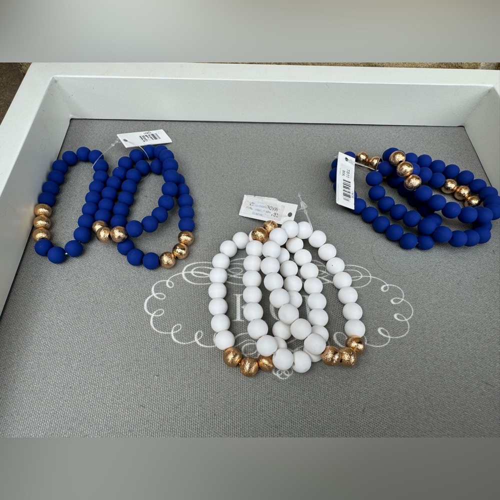 NEW with tags - Ete Stretch Beaded Clay Bracelets